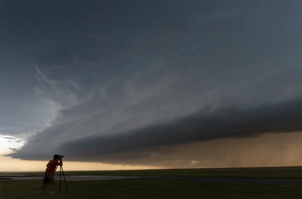 Looking at a storm forming