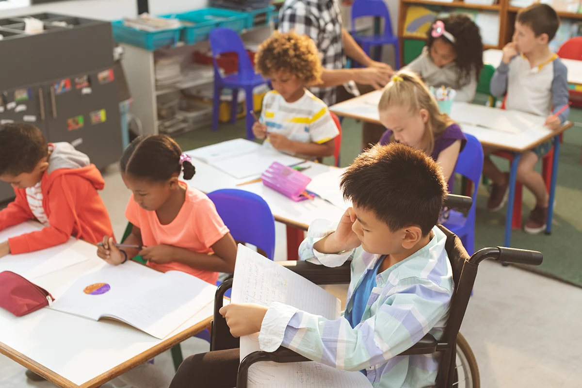 Students at Desks